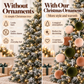 Fluwelen Kerstbal Versieringen 6cm – 12-Delige Elegante Set | Veloura Seasons™