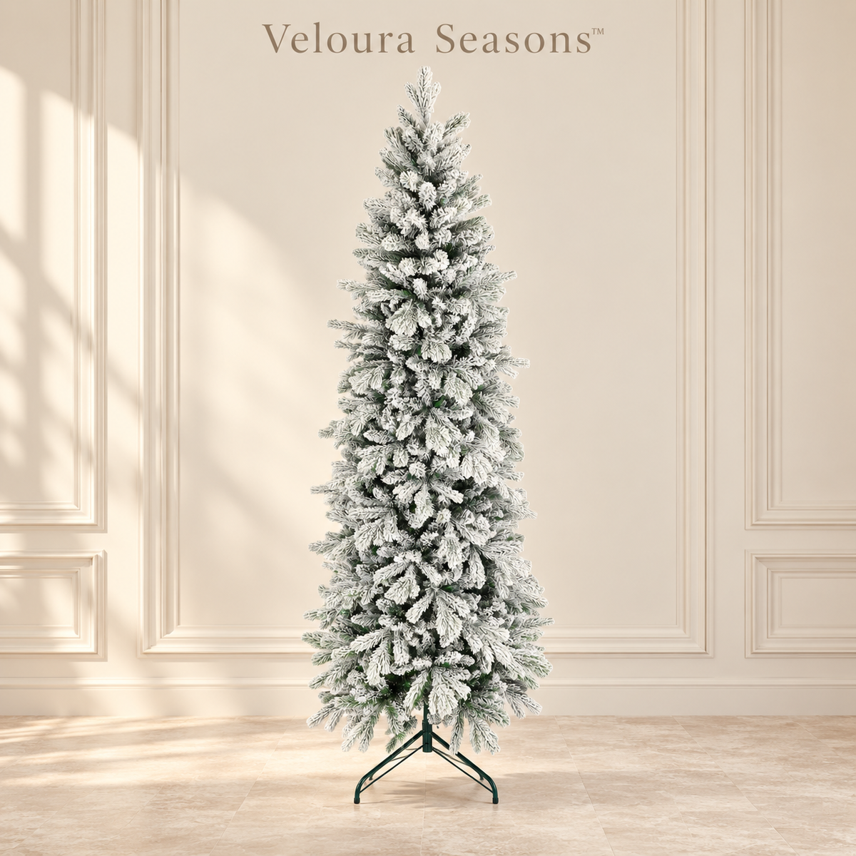 Besneeuwde Kunstkerstboom 210 cm – Luxe Kunstmatige 7ft Kerstboom | Veloura Seasons™