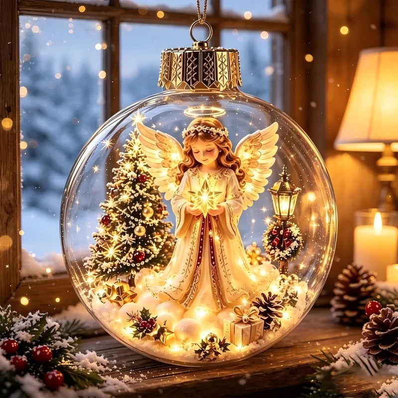 Kerstboomversieringen – Engel, Kerstman & Sneeuwpop Hangers | Veloura Seasons™