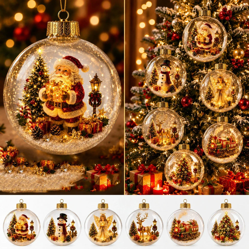 Christmas Tree Ornaments – Angel, Santa & Snowman Pendants | Veloura Seasons™