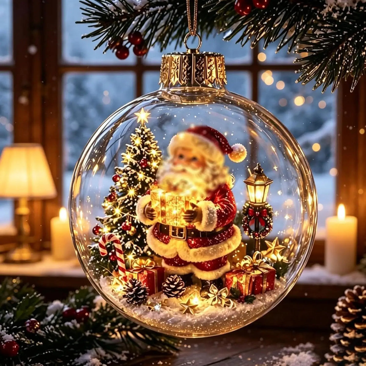 Kerstboomversieringen – Engel, Kerstman & Sneeuwpop Hangers | Veloura Seasons™