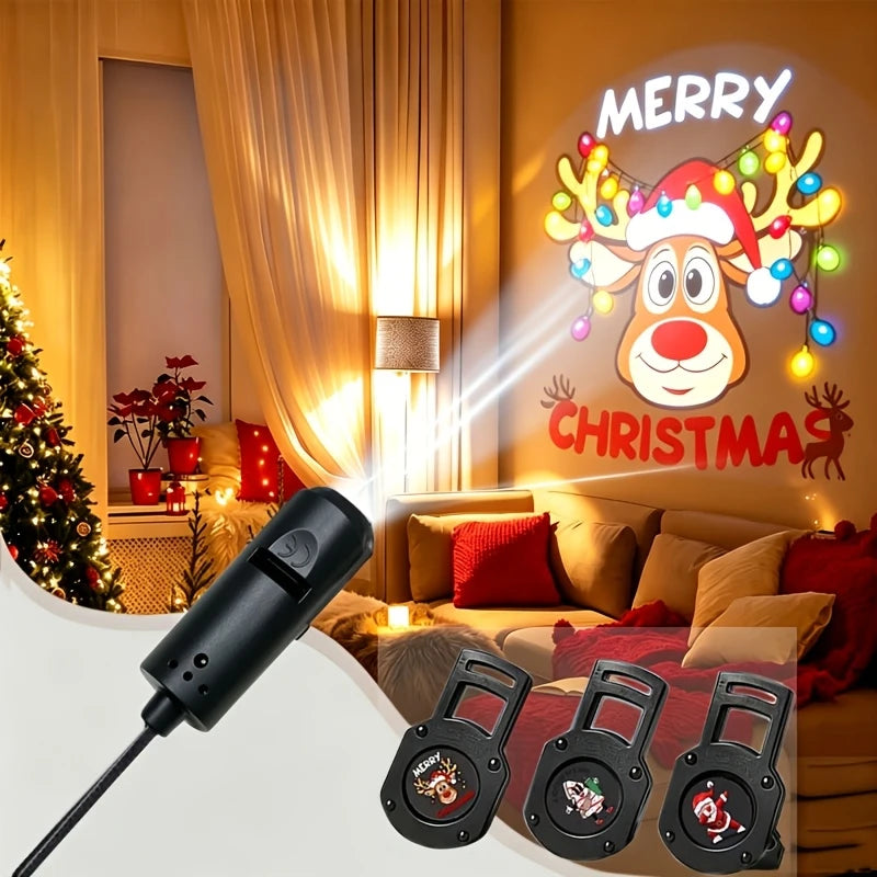 Kerst LED Projectorlamp – 10 Instelbare Patronen | Veloura Seasons™