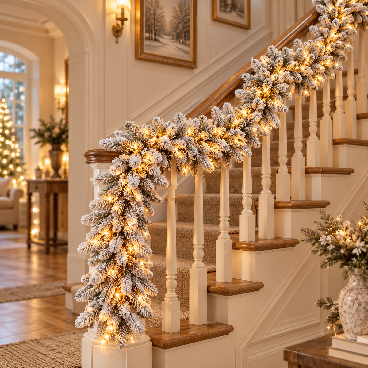 ❄️Winter Glow Snow Cascade Garland | 180cm & 270cm | Veloura Seasons™