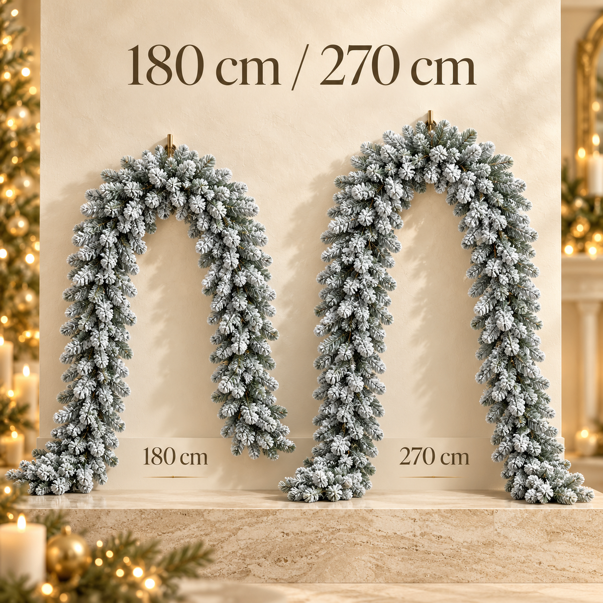 ❄️ Luxury Snow Pine Garland | Veloura Seasons™