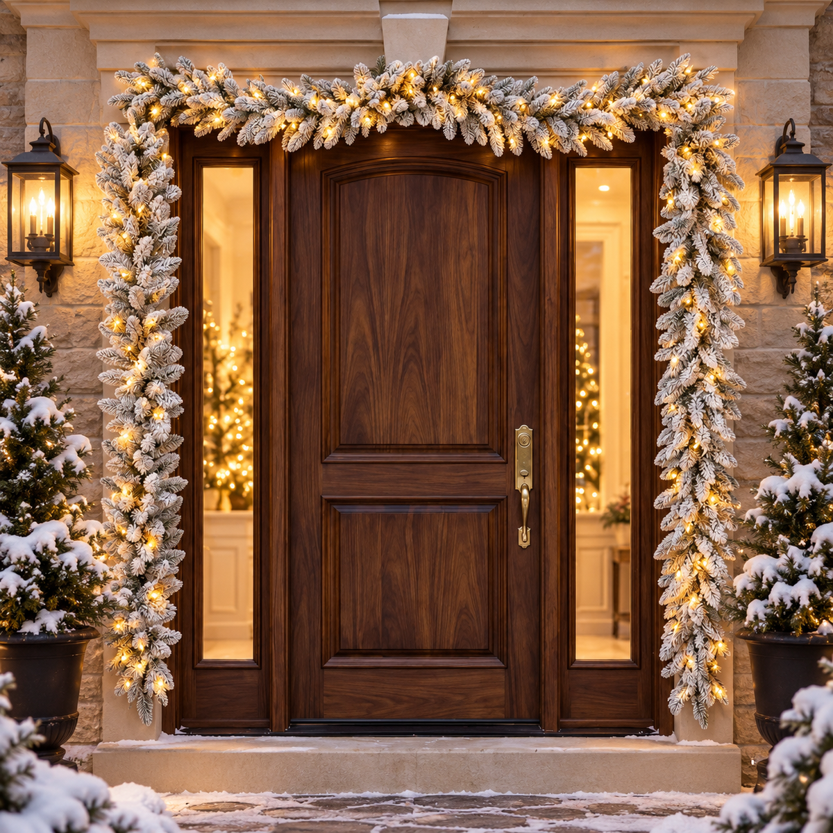 ❄️Winter Glow Snow Cascade Garland | 180cm & 270cm | Veloura Seasons™